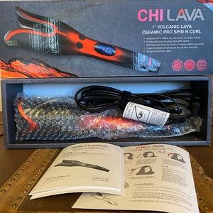 CHI Lava 1” Volcanic Lava Ceramic Pro Spin N Curl                   *New in Box